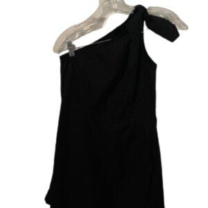 Black One-Shoulder Skort Dress UO